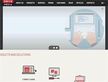 Tablet Screenshot of drivemediacorp.com
